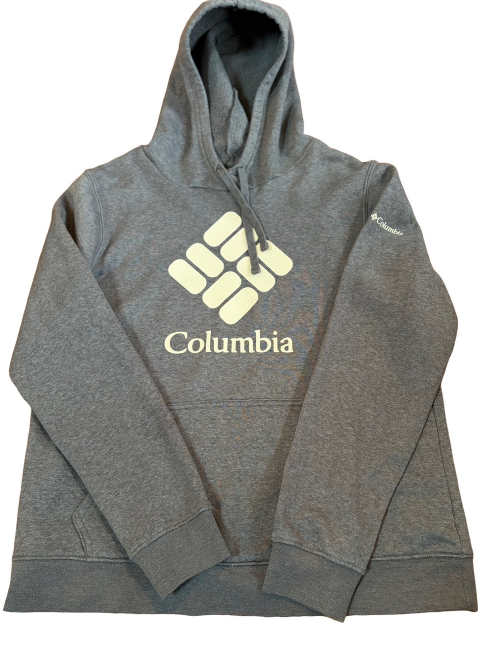 Columbia Grey Logo Pullover Oversize Hoodie Women’s Medium